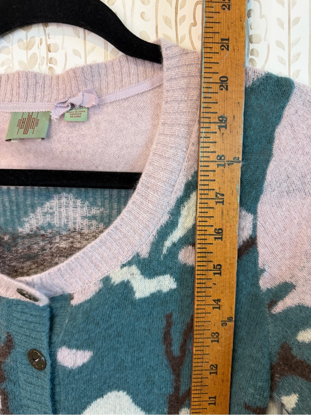 Anthropologie “Time to Gather” RARE ~ SEEN ON GLEE Cardigan Wool/Angora Blend - Picture 10 of 13